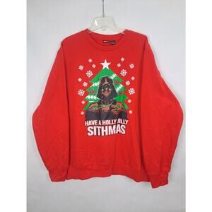 Star Wars Holly Jolly Sithmas Christmas Sweatshirt Darth Vader - Size XXLarge